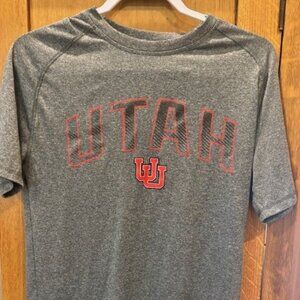 Utah Utes 100% Polyester T-shrit - Gray - Size Mens Small